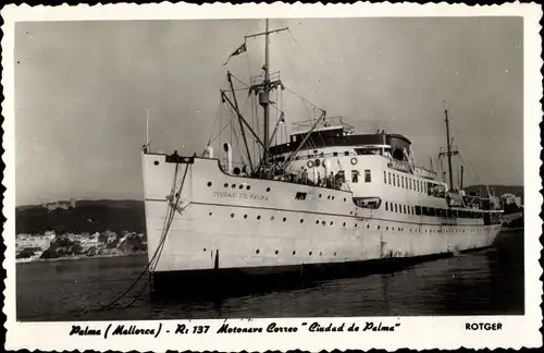 Ak Passagierschiff, Dampfer Ciudad de Palma