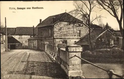 Ak Romagne sous Montfaucon Lothringen Meuse, Mühle