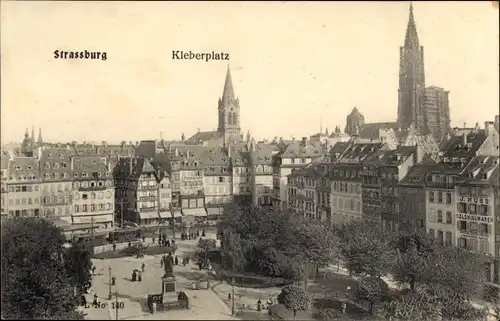 Ak Strasbourg Straßburg Elsass Bas Rhin, Kleberplatz