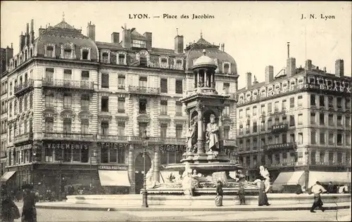 Ak Lyon Rhône, Place des Jacobins