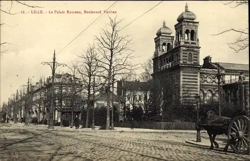 Ak Lille Nord, Boulevard Vauban, Le Palais Rameau