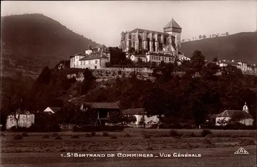 Ak St Bertrand de Comminges en Haute Garonne, Vue générale, Panorama