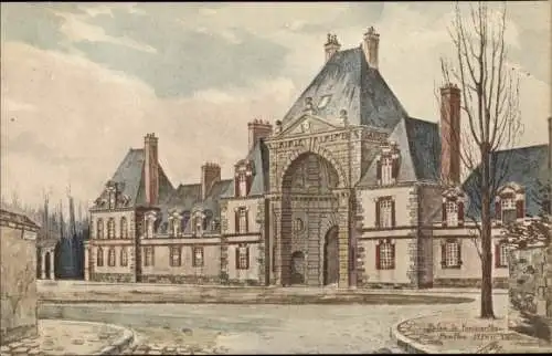 Künstler Ak Fontainebleau Seine-et-Marne, Palais Fontainebleau, Pavillon Henri IV
