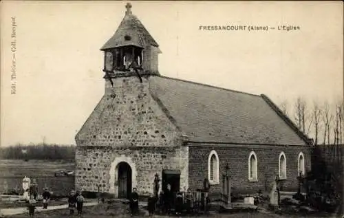 Ak Fressancourt Aisne, L'Eglise