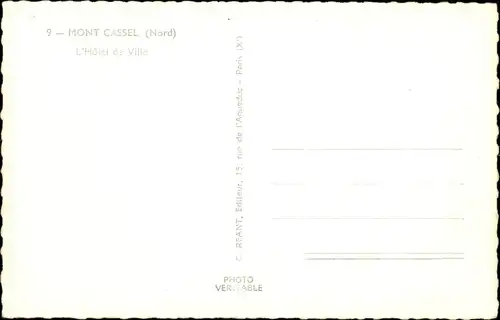 Ak Mont Cassel Nord, Hôtel de Ville