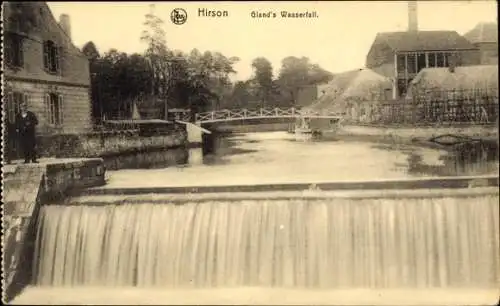 Ak Hirson Aisne, Gland's Wasserfall
