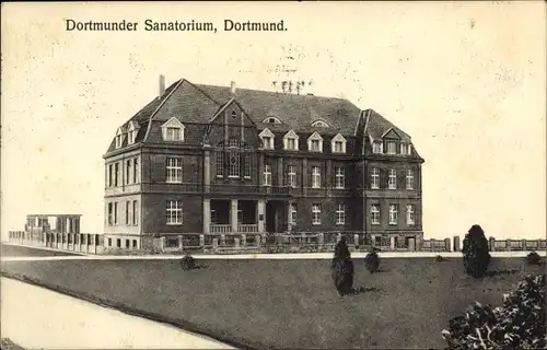 Ak Dortmund im Ruhrgebiet, Dortmunder Sanatorium, Außenansicht