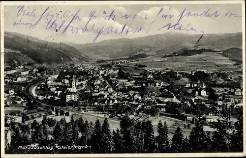 Ak Mürzzuschlag Steiermark, Panorama