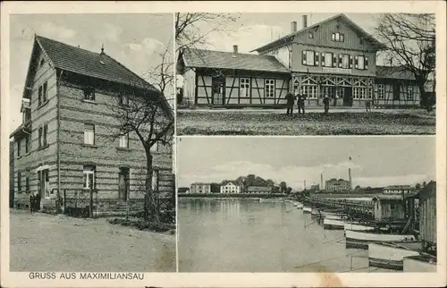 Ak Maximiliansau Wörth am Rhein, Ortsansichten