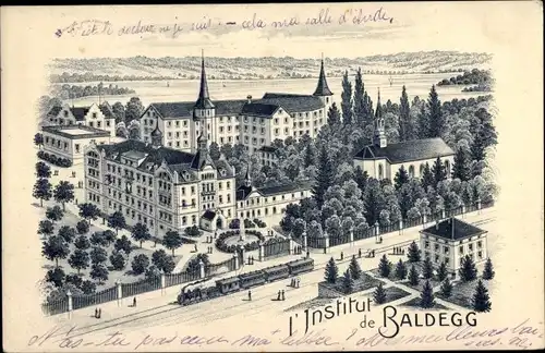 Ak Baldegg Hochdorf Kt. Luzern Schweiz, Institut Baldegg