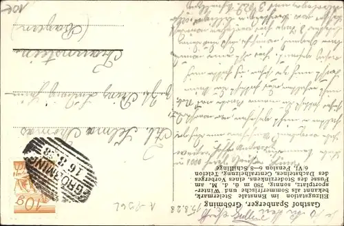 Ak Gröbming Steiermark, Gasthof Spanberger