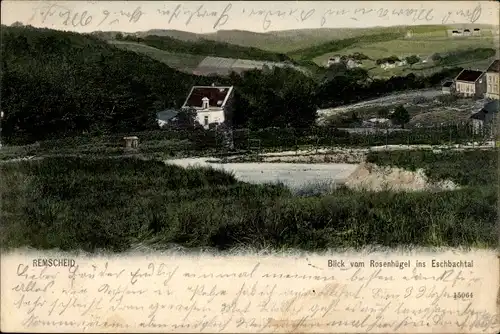 Ak Remscheid im Bergischen Land, Blick vom Rosenhügel ins Eschbachtal