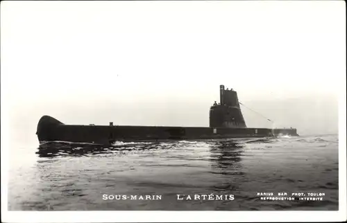 Ak Französisches Kriegsschiff, U-Boot L'Artemis Sous Marin