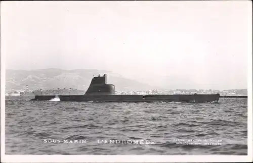 Ak Französisches Kriegsschiff, U-Boot L'Andromede Sous Marin