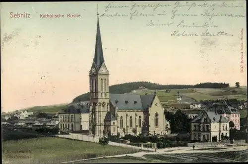 Ak Sebnitz Sächsische Schweiz, Katholische Kirche
