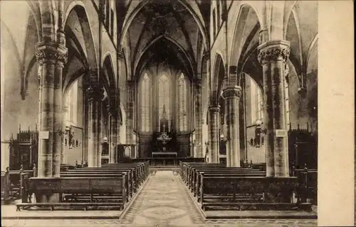 Ak Heiligenhaus in Nordrhein Westfalen, Katholische Kirche, Innenansicht