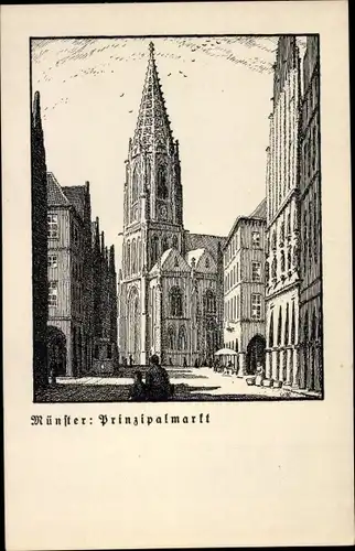 Ak Münster in Westfalen, Prinzipialmarkt