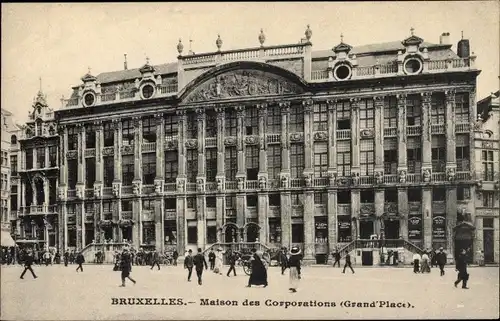 Ak Bruxelles Brüssel, Maison des Corporations, Grand'place