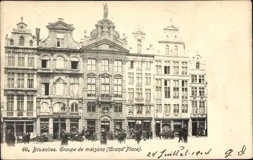 Ak Bruxelles Brüssel, Groupe des maisons, Grand'Place