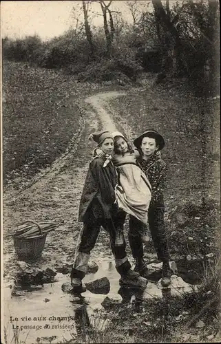 Ak La vie aux champs, Le passage du ruisseau