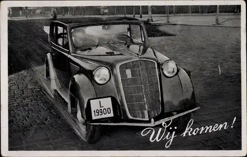 Ak Wij komen, Automobil, KFZ Kennzeichen L 19900