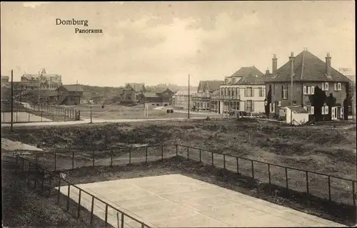 Ak Domburg Veere Zeeland Niederlande, Panorama