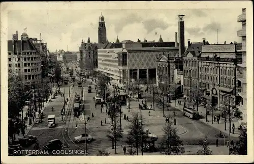 Ak Rotterdam Südholland Niederlande, Coolsingel