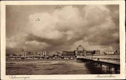 Ak Scheveningen Den Haag Südholland, Avondwolken