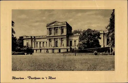 Ak Haarlem Nordholland Niederlande, Paviljoen in 't Hout