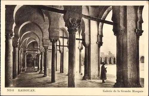 Ak Kairouan Tunesien, Galerie de la Grande Mosquee