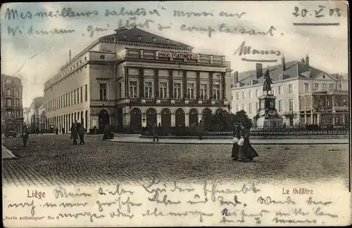Ak Liège Lüttich Wallonien, Le theatre