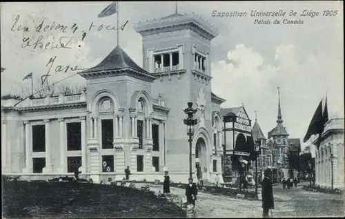 Ak Liège Lüttich Wallonien, Weltausstellung 1905, Palais du Canada