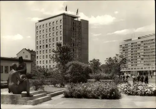 Ak Dresden Altstadt, Christianstraße, Denkmal, Hochhaus