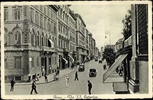Ak Roma Rom Lazio, Via XX Settembre