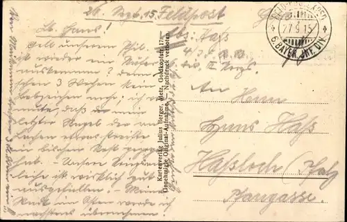 Ak Combres Lothringen Meuse, Straßenpartie, Kriegszerstörungen, I. WK