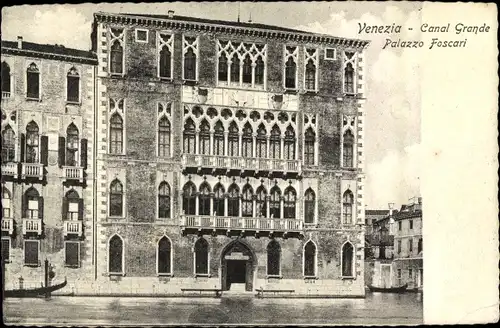 Ak Venezia Venedig Veneto, Canal Grande Palazzo Foscari