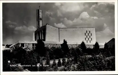 Ak Bunde Meerssen Limburg, Parochiekerk van de H. Agnes