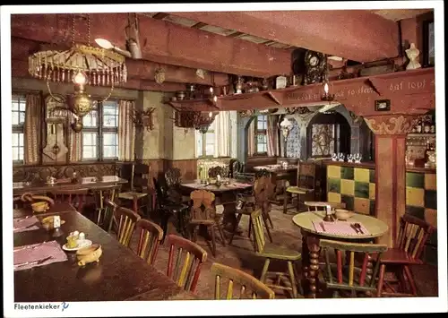 Ak Hamburg Mitte Altstadt, Alt Hamburger Bürgerhaus, Grimm 30, Fleetenkieker, Sammlung Lachmund