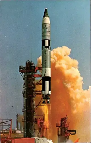 Ak Florida USA, Rakete GT4 Liftoff beim Starten, Cape Kennedy, Pad 19, Kennedy Space Center