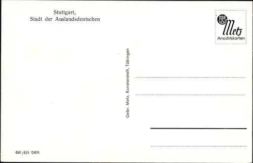 Ak Stuttgart in Württemberg, Anlagensee mit Staatstheater