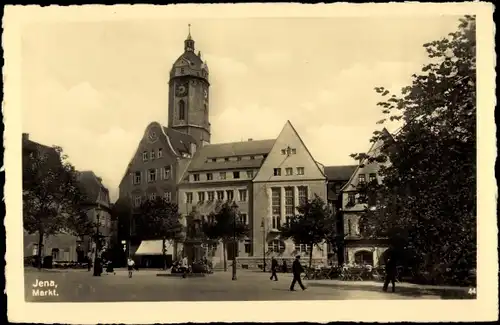 Ak Jena in Thüringen, Der Marktplatz