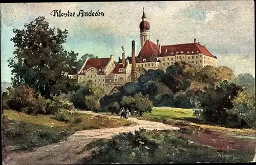 Künstler Ak Mayer, Andechs am Ammersee, Kloster Andechs