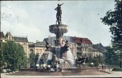Ak Berlin Tiergarten, Lützow-Platz, Herkules-Brunnen