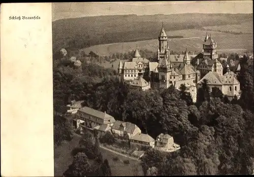 Ak Braunfels an der Lahn, Schloss Braunfels, Cafe Franz, Außenansicht