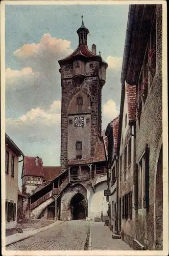 Ak Rothenburg ob der Tauber Mittelfranken, Klingentor