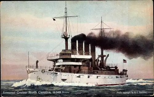 Ak US Navy, Armored Cruiser North Carolina