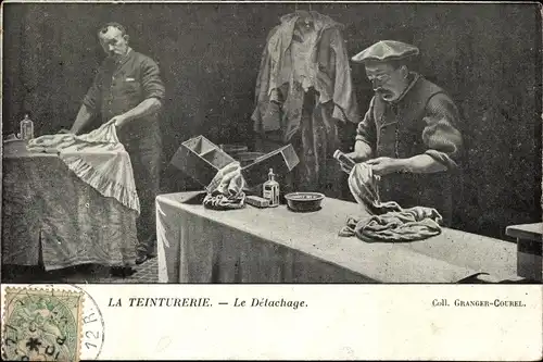 Ak La Teinturerie, le Detachage, Färberei