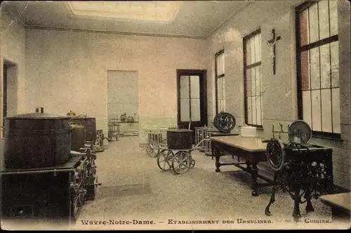 Ak Wavre Sainte Catherine Flandern Antwerpen, Etablissement des Ursulines, Cuisine