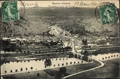 Ak Maron Meurthe et Moselle, Vue generale prise des Roches