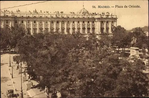 Ak Madrid Spanien, Plaza de Oriente